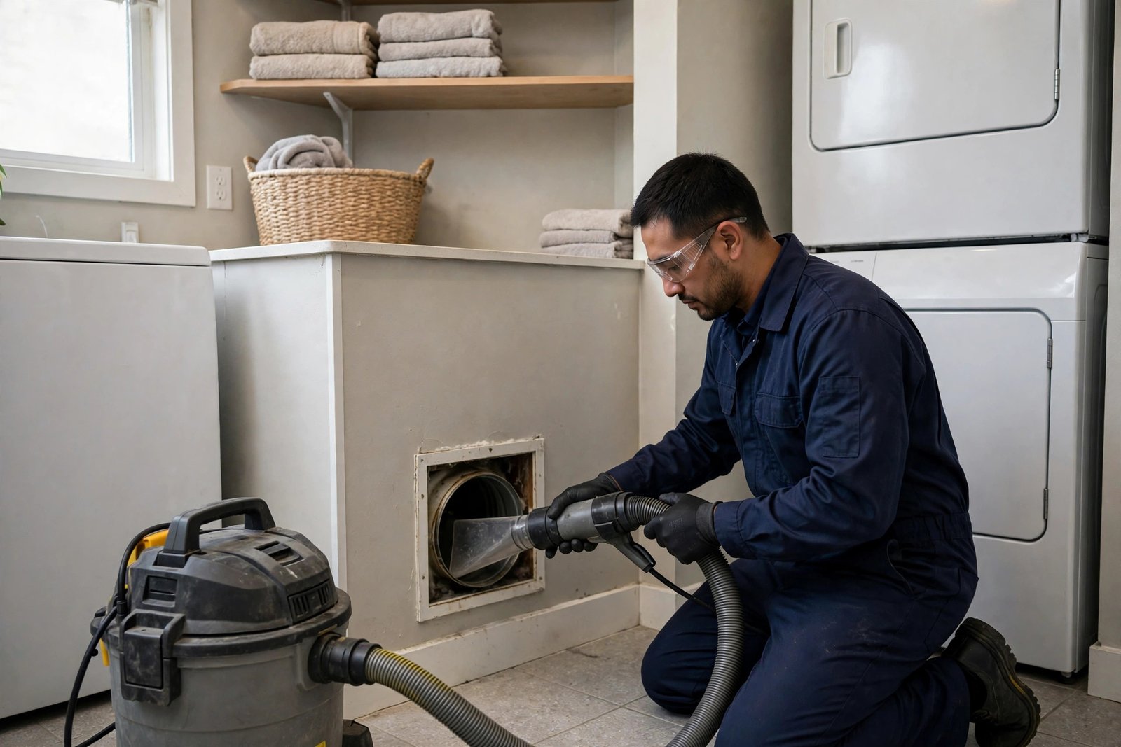 Professional dryer vent cleaning service in Columbia, MD home